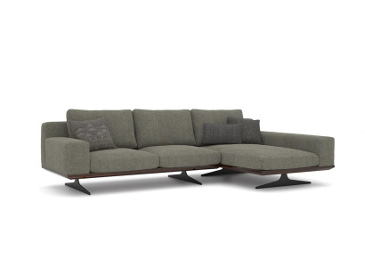 Gray Designer Corner sofa L-shape Relax Living room Upholstered Sofa Luxury Modern Furniture